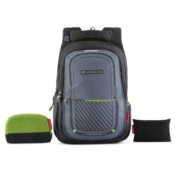 Harissons Bags Verge 15.6 inch Casual Laptop Backpack with Rain Cover and Pouch