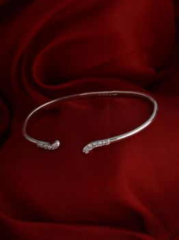 Adjustable CZ Rhodium Bracelet in 925 Sterling Silver