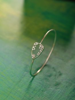 Cluster Rhodium Bracelet in 925 Sterling Silver
