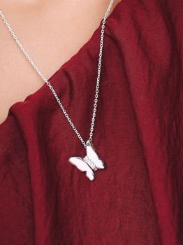 Butterfly Chic Pendant in 925 Sterling Silver