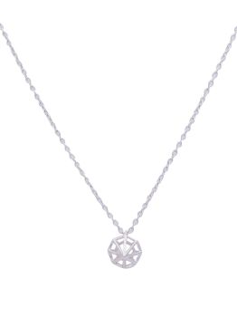 Gem Rhodium Pendant in 925 Sterling Silver