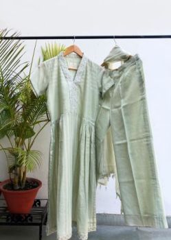 Light green mulmul suit