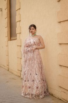 Naznin Pastel Pink Lehenga