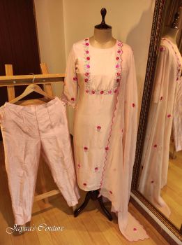 Dusty Peach Kurta Pant Dupatta