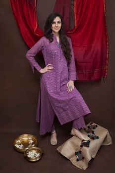 Classic Mandarin Collar Tunic with Pyjama