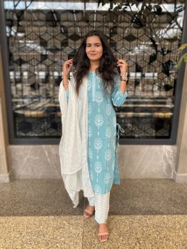 Turkish Blue suit Set