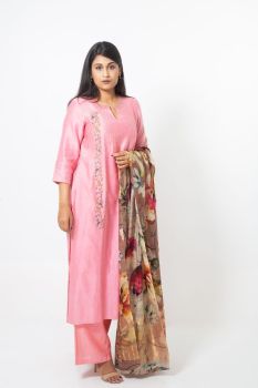 Pink Kurta & Dupatta Set