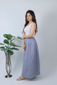Anti microbial Indigo stars skirt