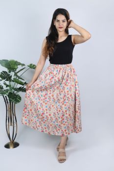 Anti microbial color drop skirt