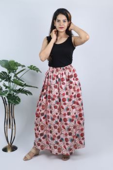 Anti microbial abstract floral skirt