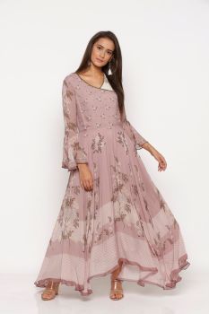 Designer Floral Dress