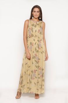 Pastel Yellow Maxi Dress