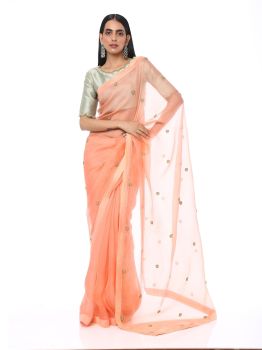 Coral Saree