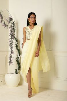 Draped saree