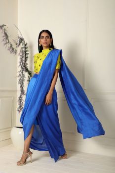 Draped saree