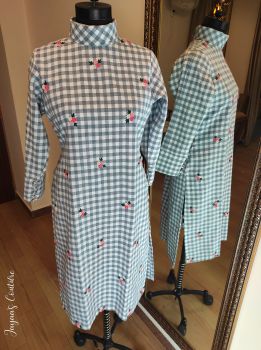 Grey Checks Woolen Kurti