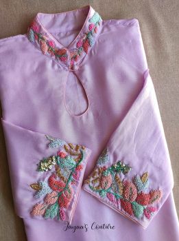 Pastel lavender kurta pants