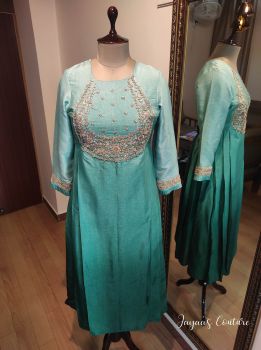 Green Ombre Kurta pants