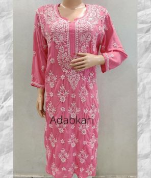 Chikankari Cotton Kurti