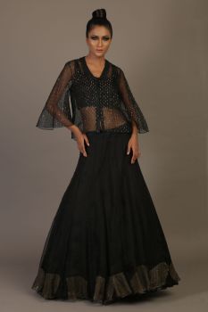CAPE WITH LEHENGA
