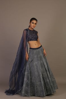 PRINTED LEHANGA SET