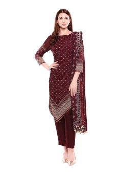 Maroon top and Palazzo set