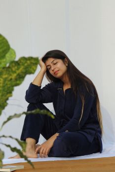 Solid Velvet Nightsuit