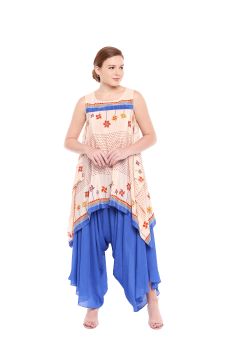 Blue Palazzo With Top