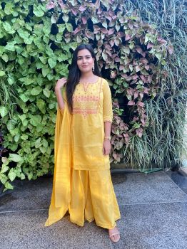 Yellow Garara Suit Set