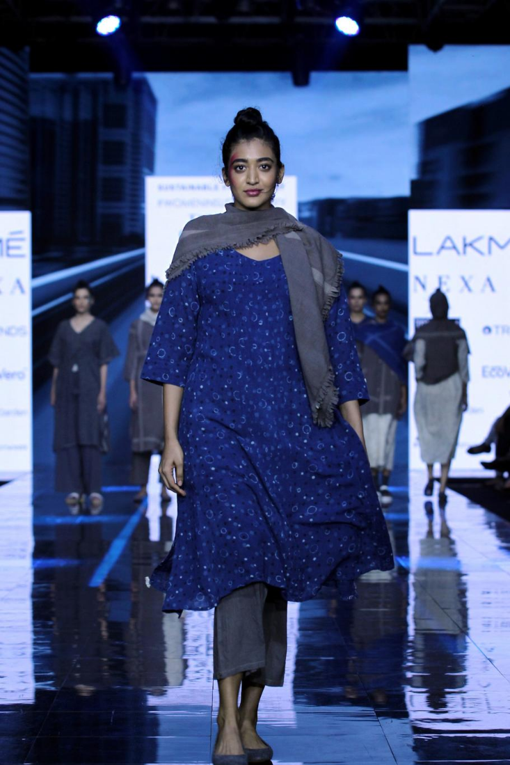 kashish scarf muddy pants dotted dress