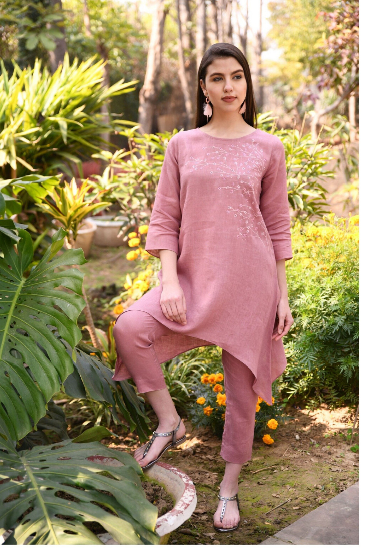 Rose pink tunic