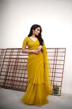 Ruffle Saree
