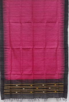 Onion Pink Pure Tussar Ghicha Silk Stole