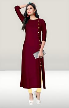Black Rose Pure Handloom Cotton Kurti From Bengal