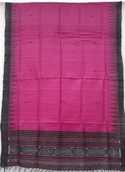 Onion Pink Pure Buti Tussar Ghicha Silk Stole