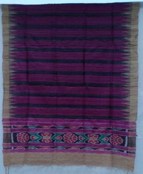 Purple Pure Tussar Ghicha Stole