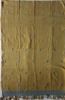 Yellow and Blue Eri silk stole