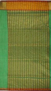 Light Green & Red Venkatagiri Cotton Saree