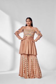 3 Piece tassled gharara set