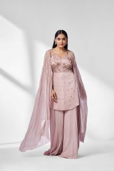 Rose Pink Sharara Set
