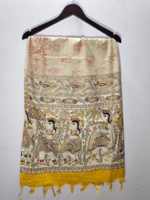 Madhubani Printed Cotton Dupatta