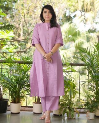 Rose Pink Pure Handloom Cord Set
