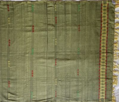 Yellow Black Red Green cotton dupatta