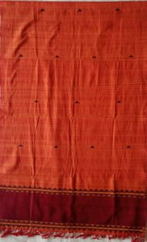 Red Black cotton stole