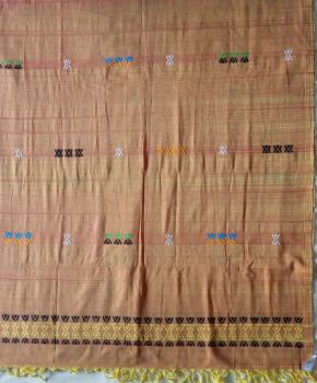 Yellow Red Black Green cotton dupatta