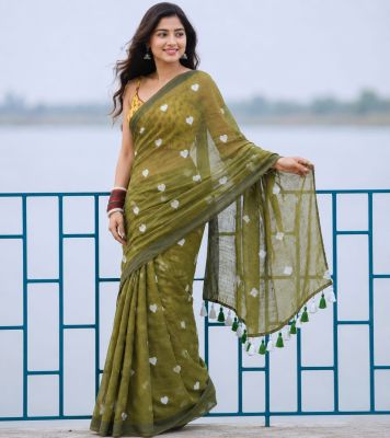 Pure Handloom Cotton Saree From Bengal