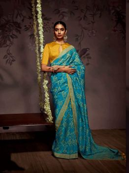 Blue Box Soft Brasso Organza Saree