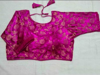 Rani Flower Silk Pad Readymade Blouse
