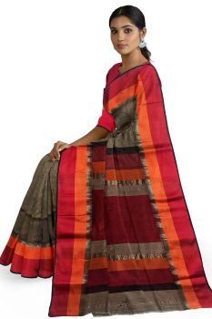 Maheshwari handlooms tower border design sari