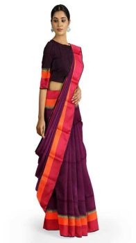 Maheshwari handlooms tower border design sari